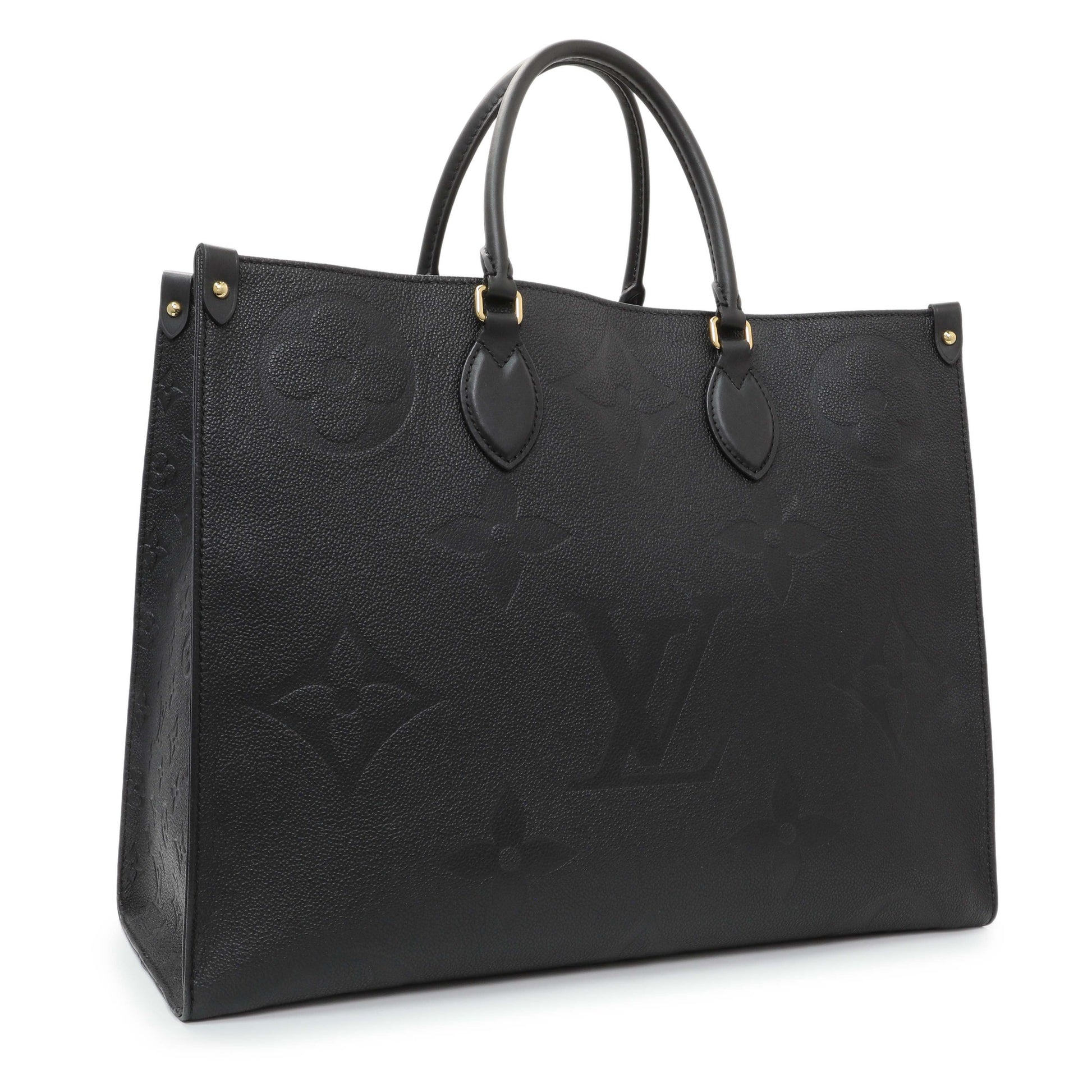 Exclusive Louis Vuitton Black Empreinte Onthego GM — Side View