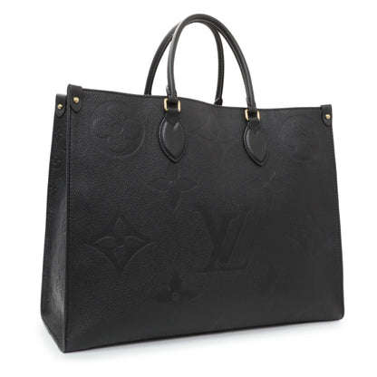 Exclusive Louis Vuitton Black Empreinte Onthego GM — Side View