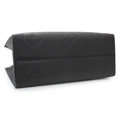 Exclusive Louis Vuitton Black Empreinte Onthego GM — Back View