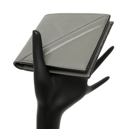Exclusive Fendi Grey Vitello King Diagonal Bifold Wallet — Alternate View 7
