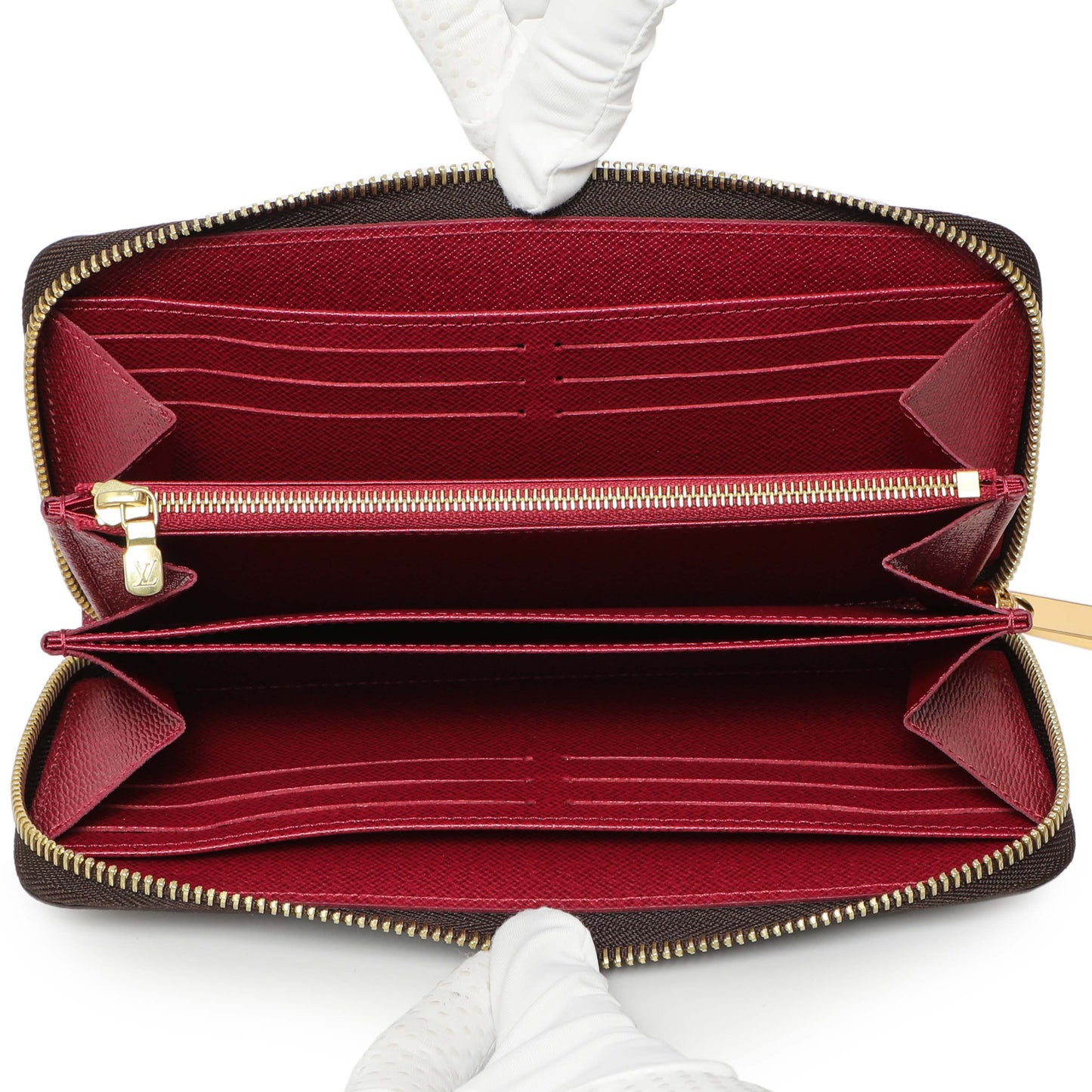 Exclusive Louis Vuitton Monogram Fuchsia Zippy Wallet — Top View