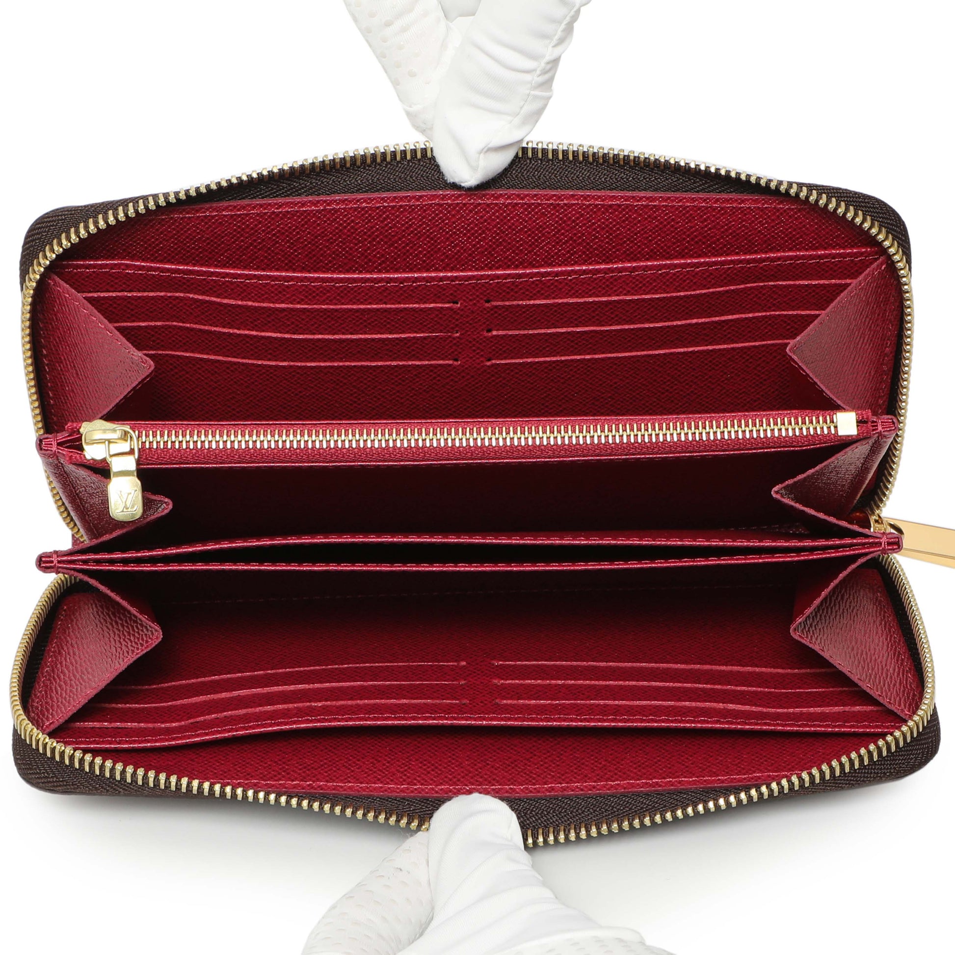 Exclusive Louis Vuitton Monogram Fuchsia Zippy Wallet — Top View