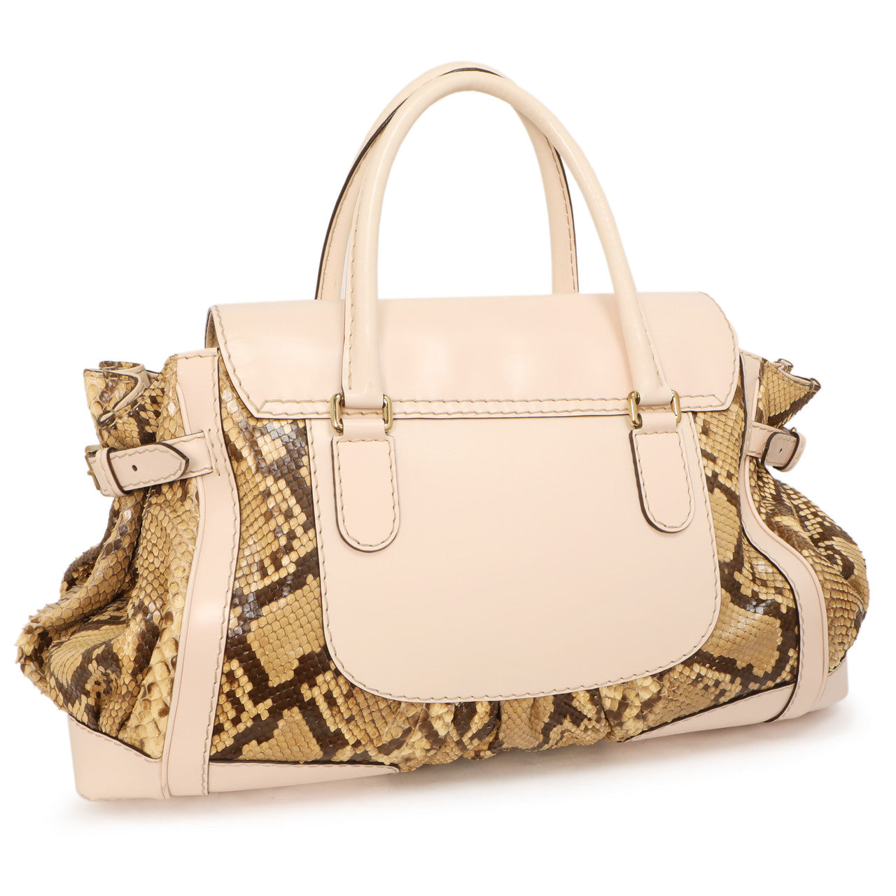 Exclusive Gucci Python Queen Large Top Handle — Side View