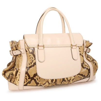 Exclusive Gucci Python Queen Large Top Handle — Side View