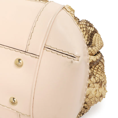 Exclusive Gucci Python Queen Large Top Handle — Detail View