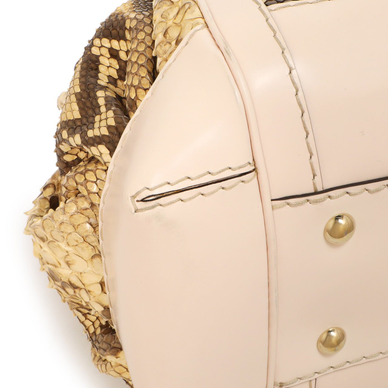 Exclusive Gucci Python Queen Large Top Handle — Top View