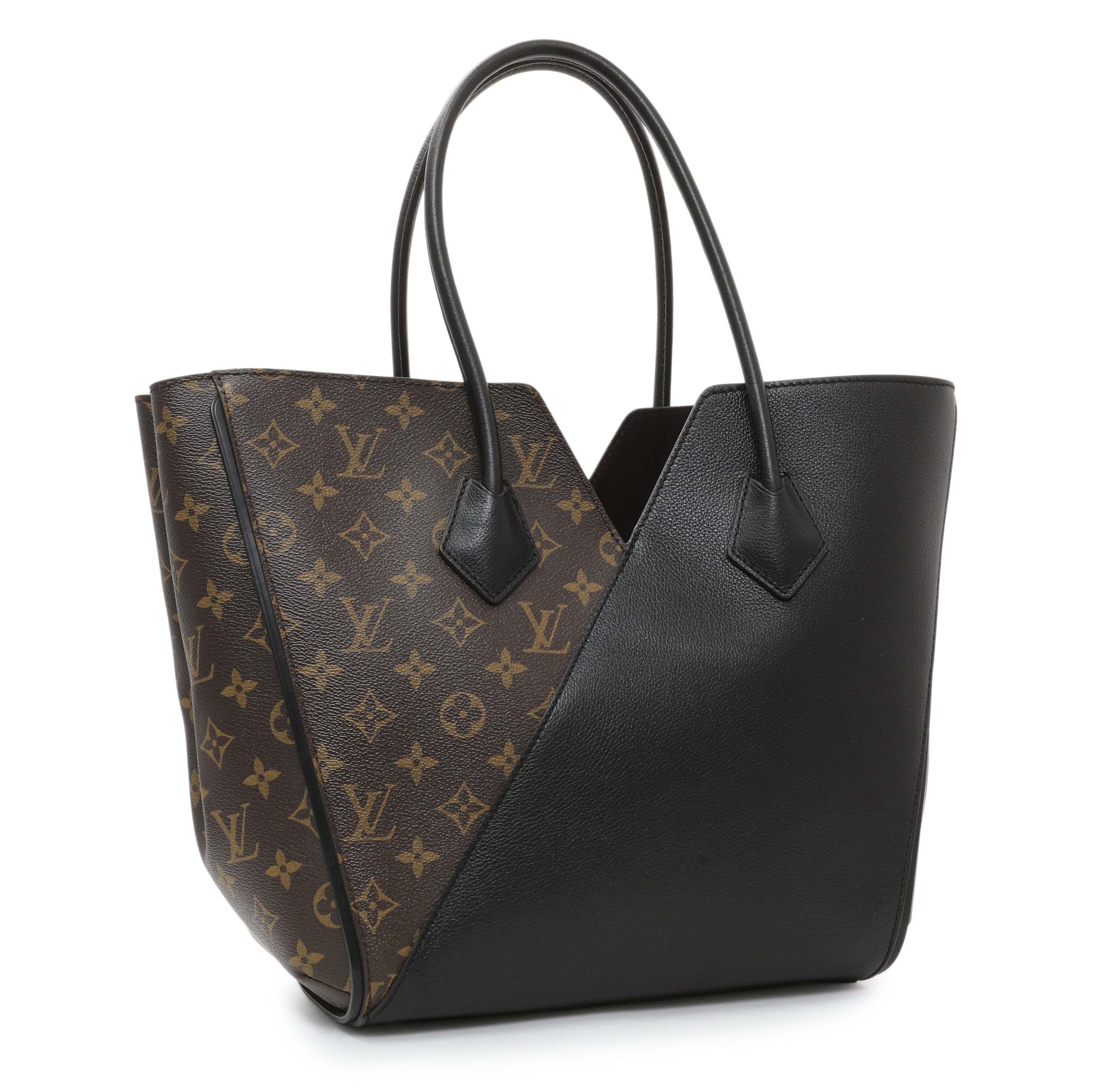 Exclusive Louis Vuitton Calfskin Monogram Kimono Tote Black — Side View
