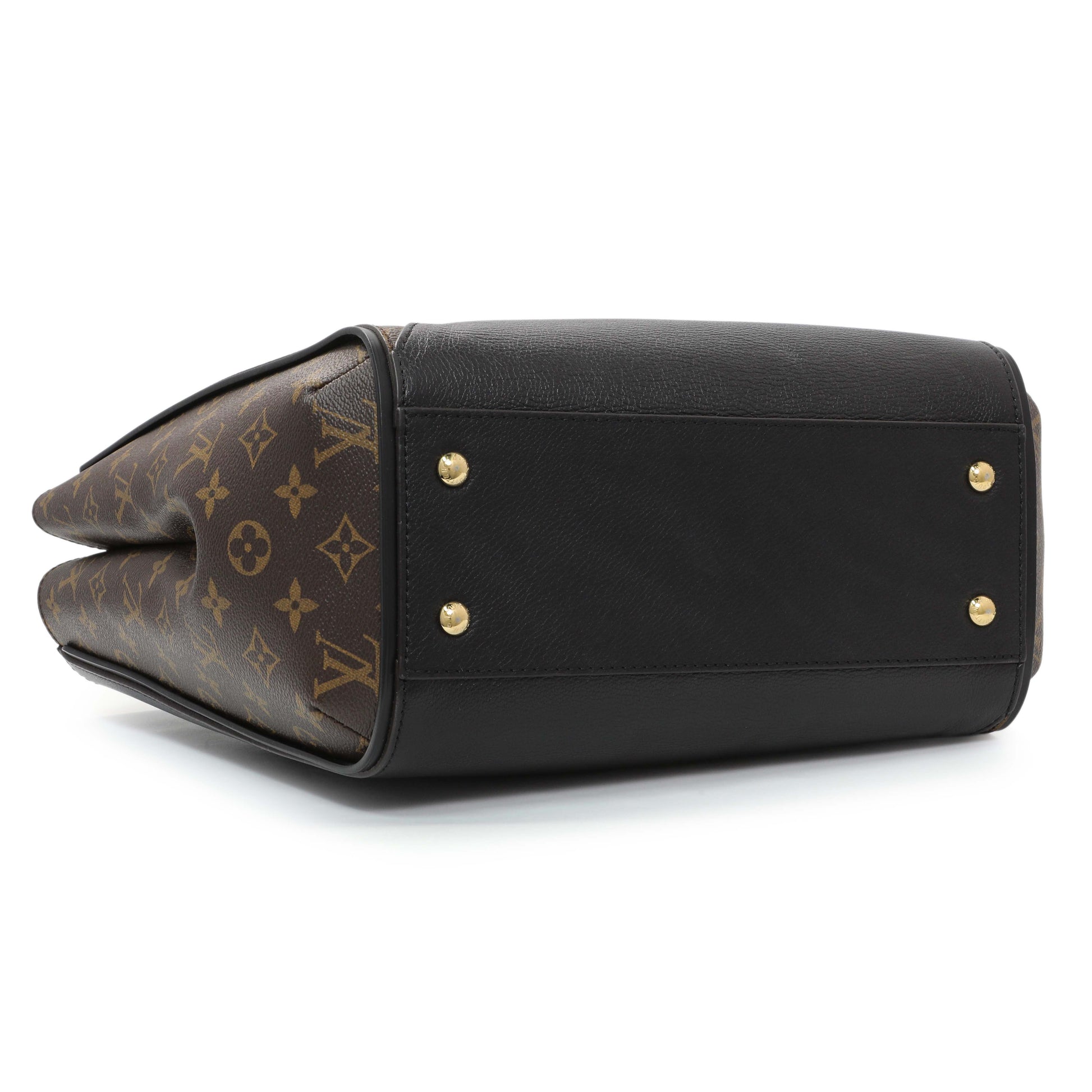 Exclusive Louis Vuitton Calfskin Monogram Kimono Tote Black — Back View