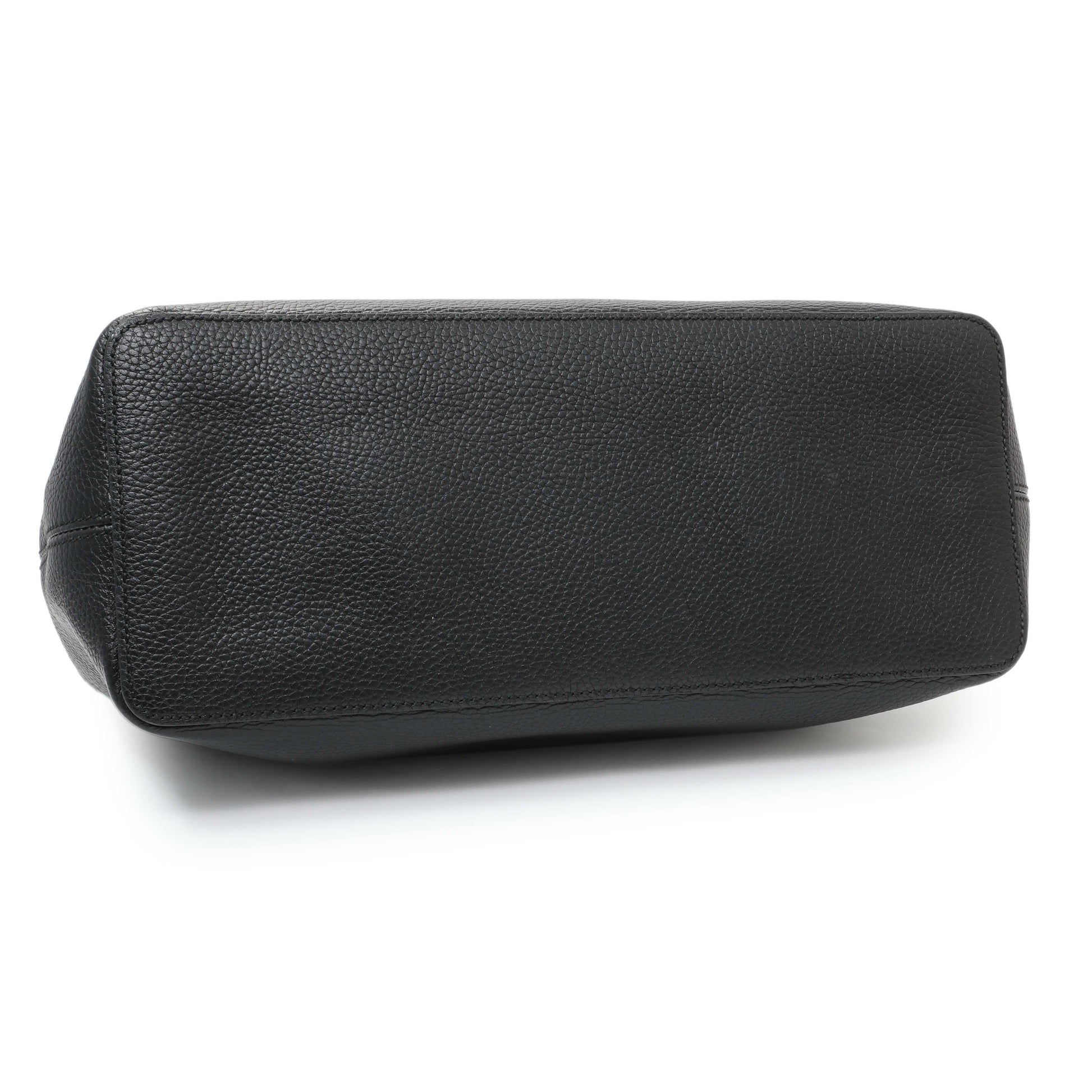Exclusive Gucci Black Pebbled Calfskin Large Soho Hobo — Back View