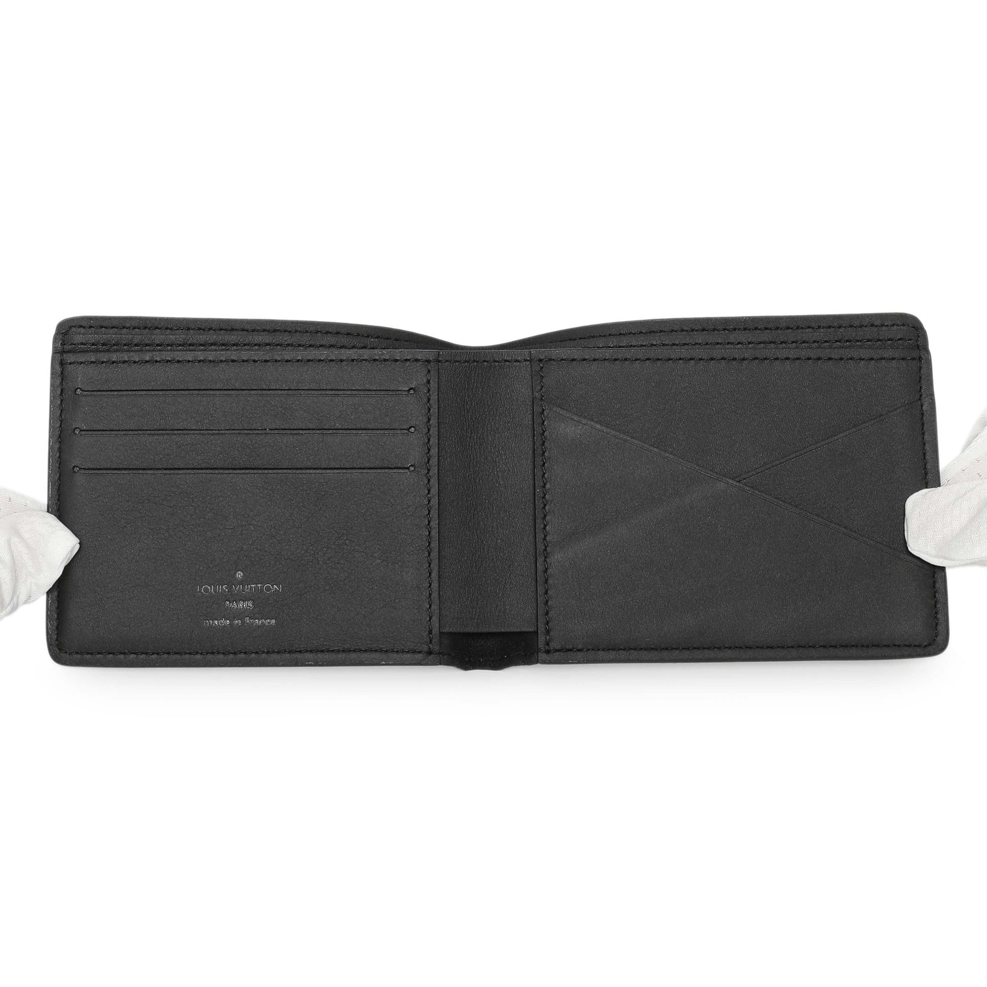 Exclusive Louis Vuitton Monogram Shadow Calfskin Multiple Wallet — Top View