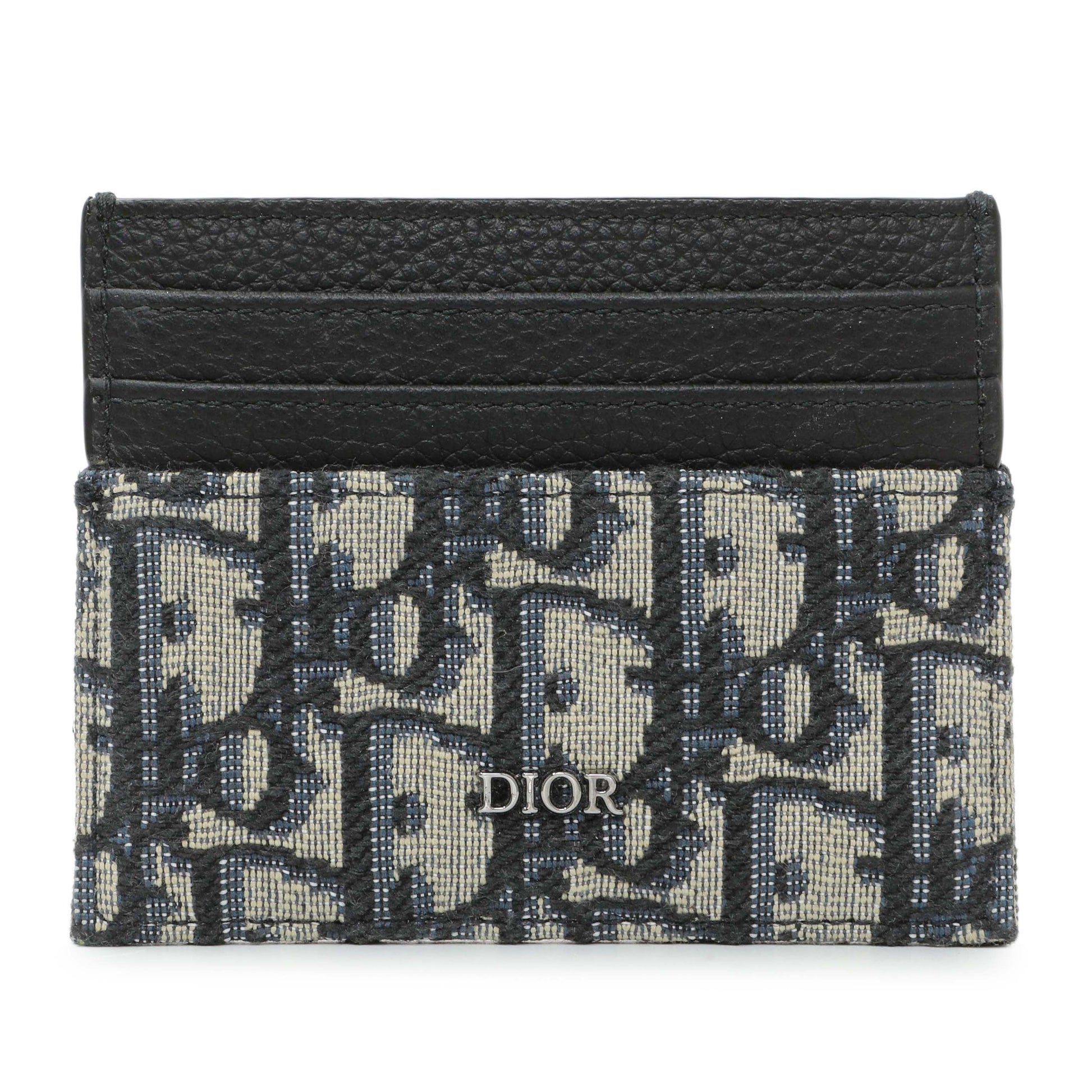 Exclusive Christian Dior Oblique Card Holder — Front View