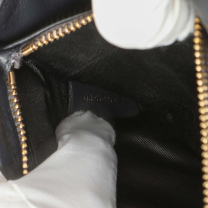 Exclusive Christian Dior Metallic Gold Patent Micro Cannage Diorama Wallet on Chain — Alternate View 10