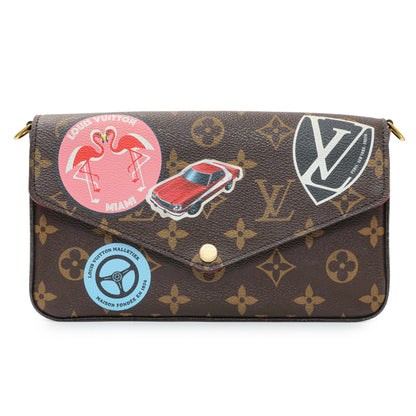 Exclusive Louis Vuitton Monogram My LV World Tour Pochette Felicie Chain Wallet — Side View