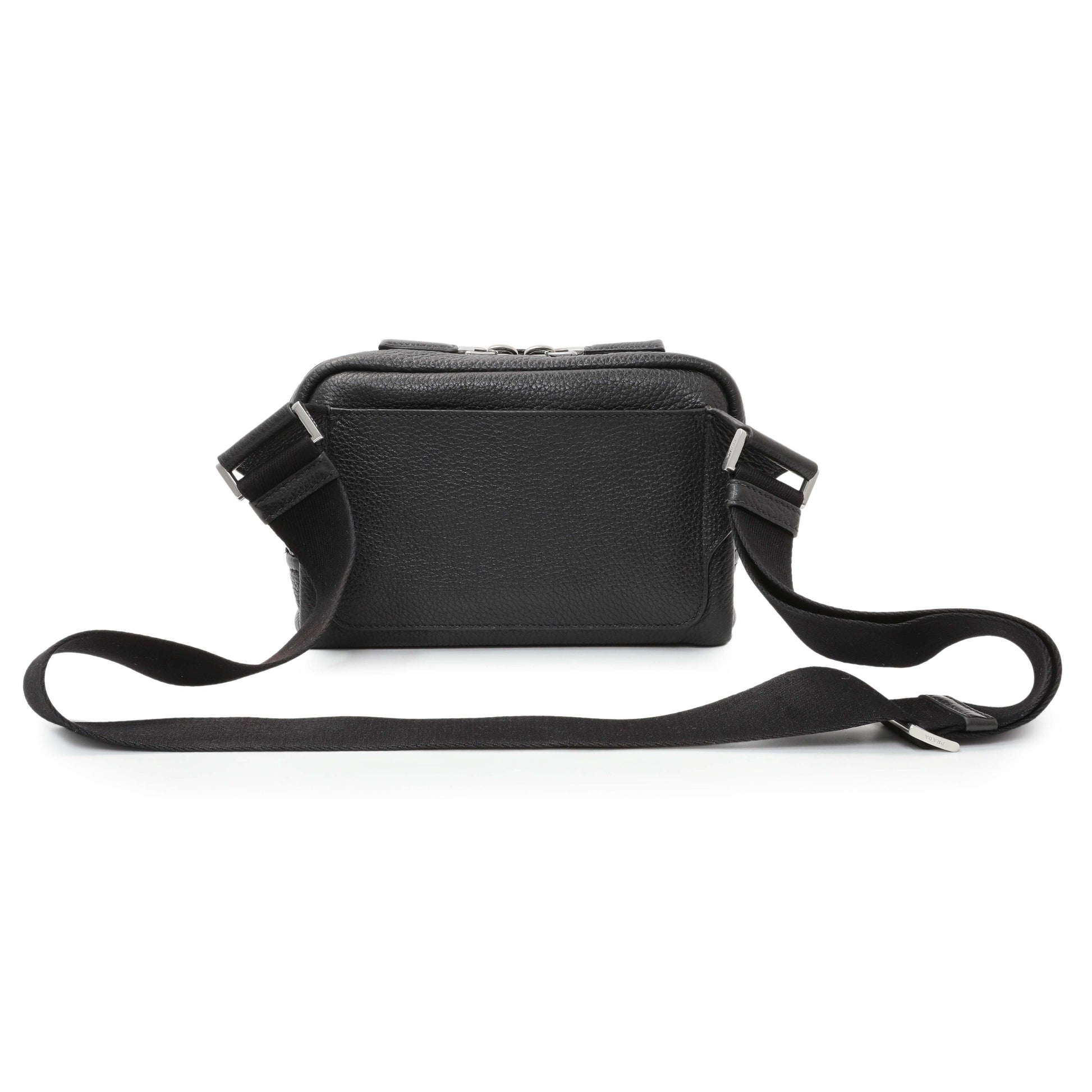 Exclusive Prada Vitello Daino Nero Shoulder Bag — Side View