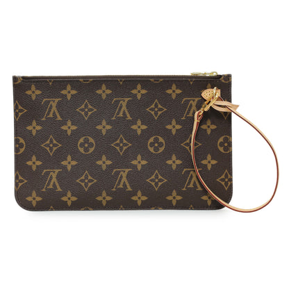 Exclusive Louis Vuitton Monogram Neverfull MM GM Pochette — Side View