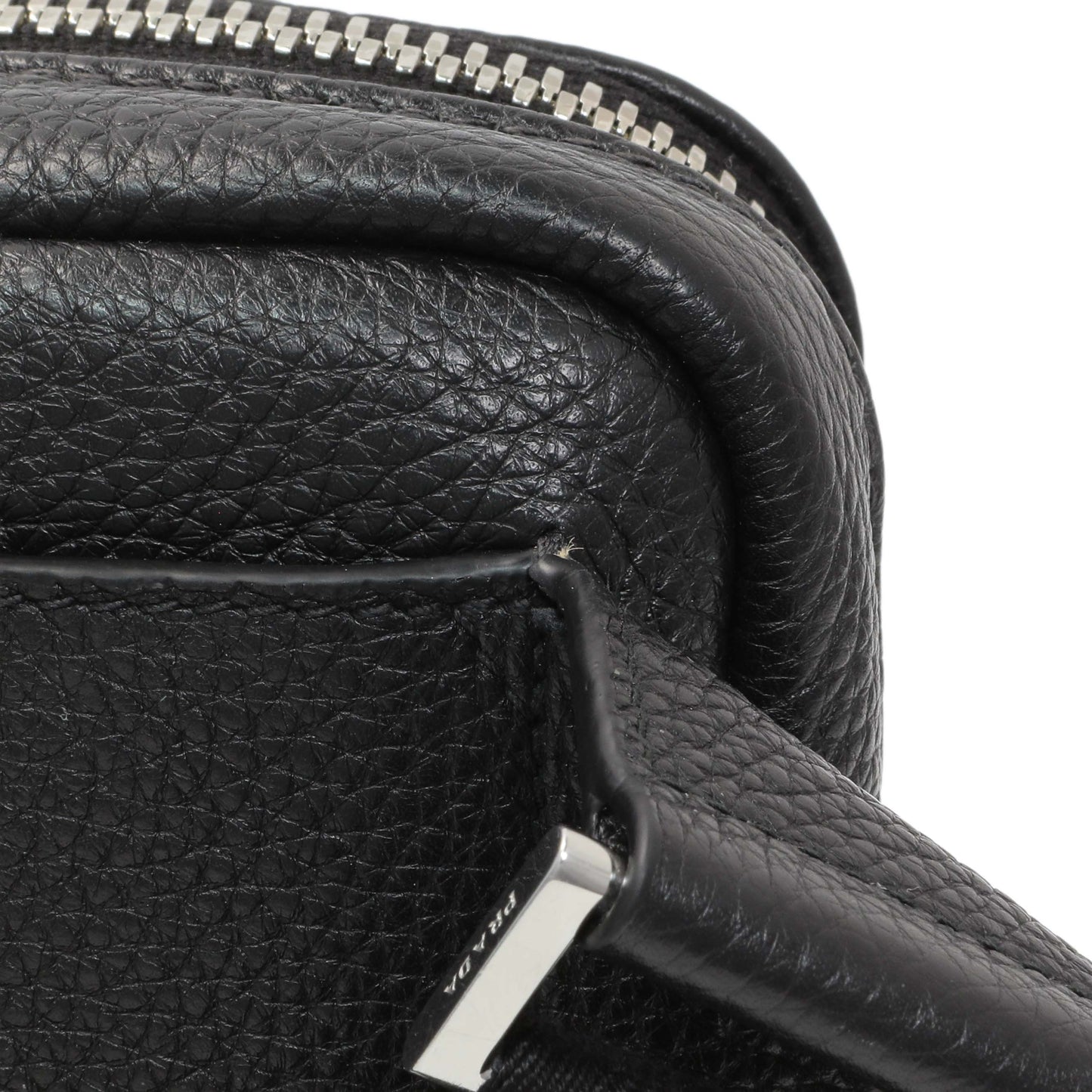 Exclusive Prada Vitello Daino Nero Shoulder Bag — Alternate View 10