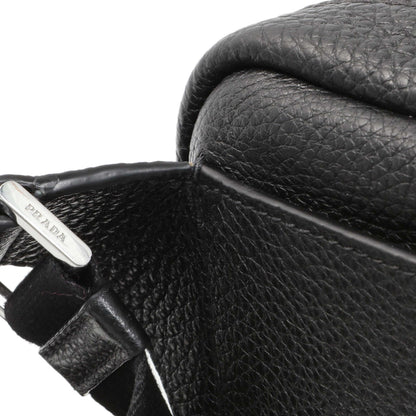 Exclusive Prada Vitello Daino Nero Shoulder Bag — Alternate View 11