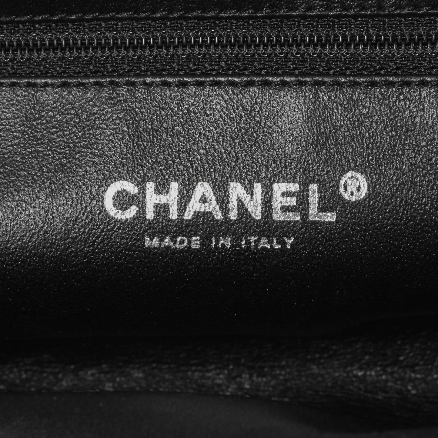 Exclusive Chanel Black Quilted Lambskin Timeless Clutch — Detail View