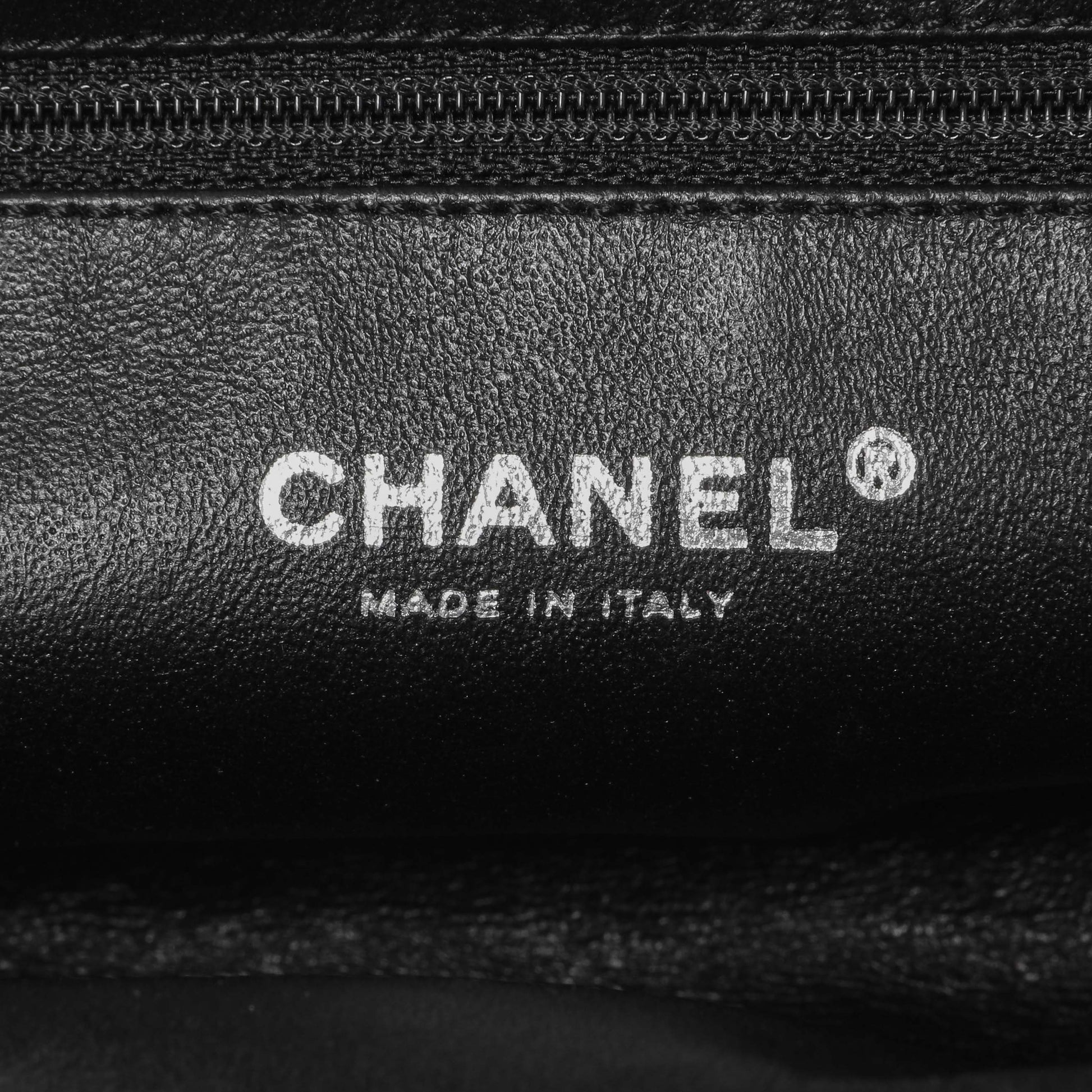 Exclusive Chanel Black Quilted Lambskin Timeless Clutch — Detail View