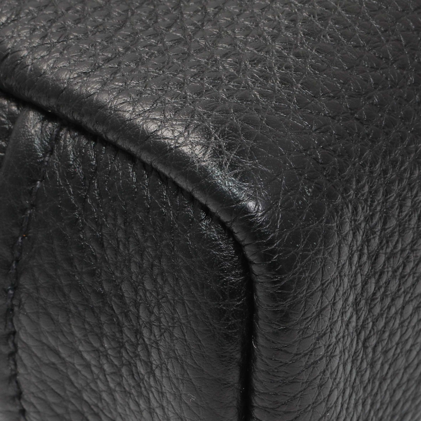 Exclusive Prada Vitello Daino Nero Shoulder Bag — Top View