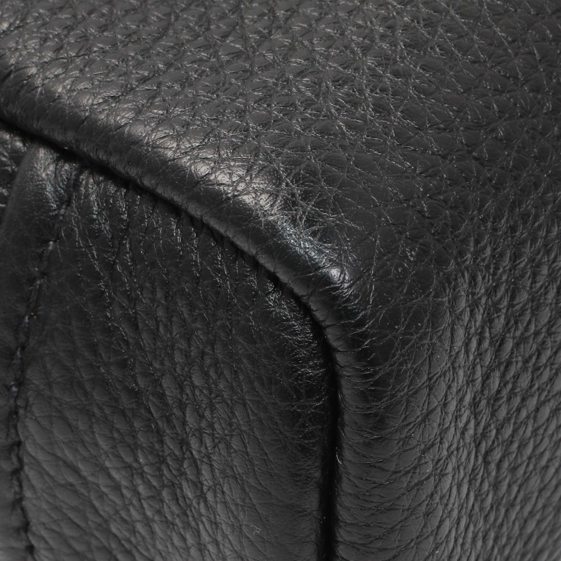 Exclusive Prada Vitello Daino Nero Shoulder Bag — Top View