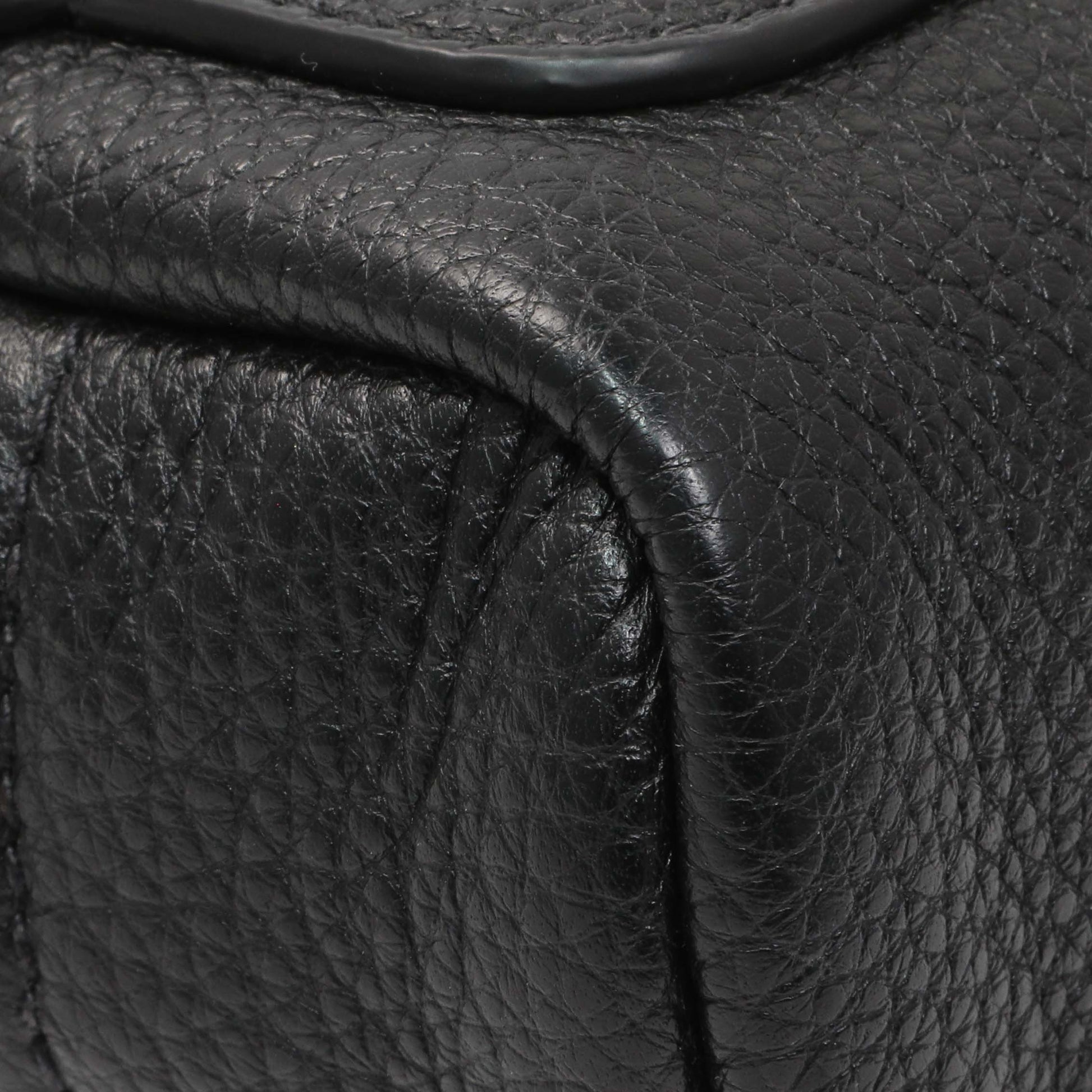 Exclusive Prada Vitello Daino Nero Shoulder Bag — Lifestyle View