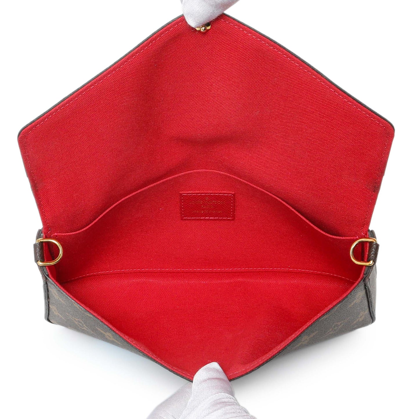 Exclusive Louis Vuitton Monogram My LV World Tour Pochette Felicie Chain Wallet — Detail View