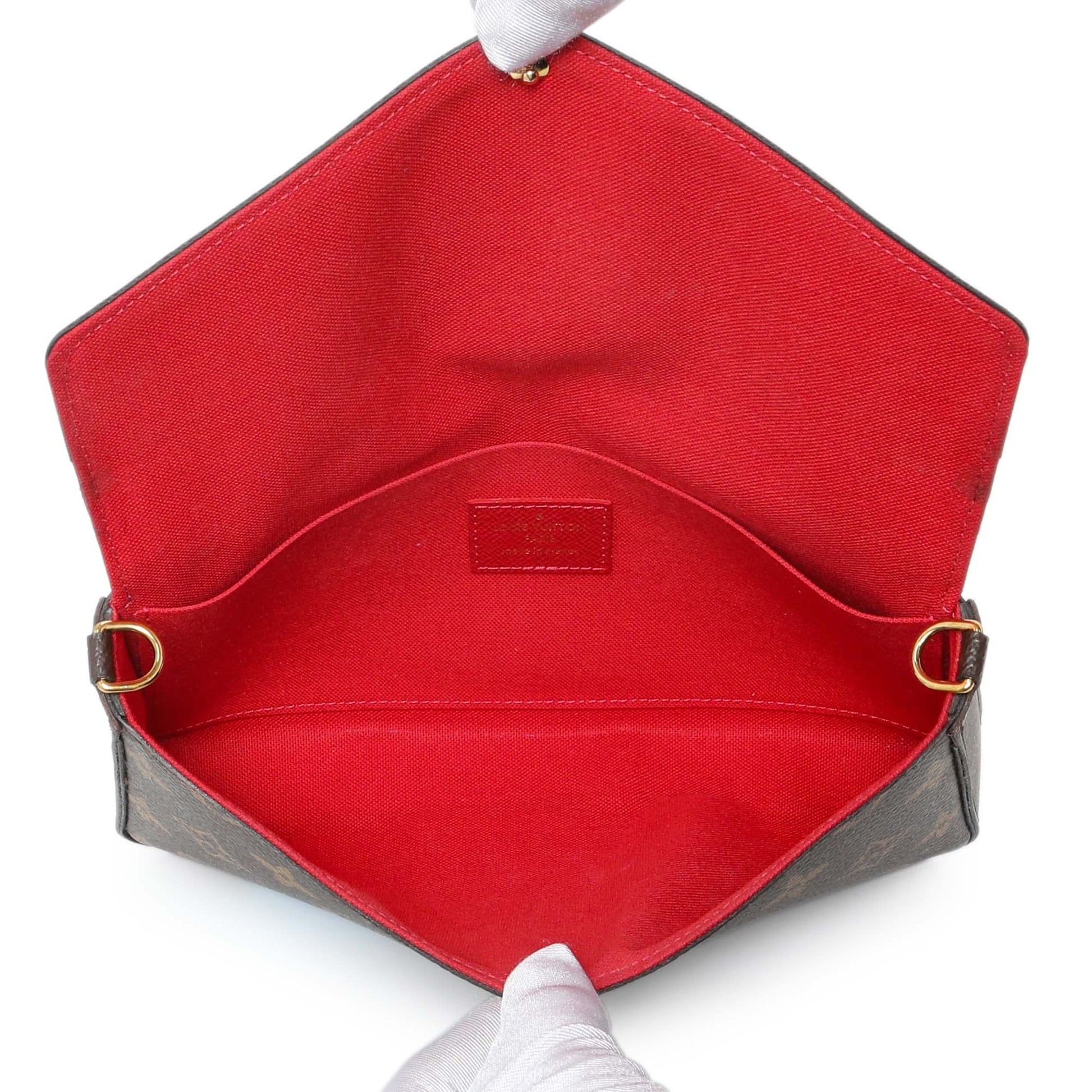 Exclusive Louis Vuitton Monogram My LV World Tour Pochette Felicie Chain Wallet — Detail View