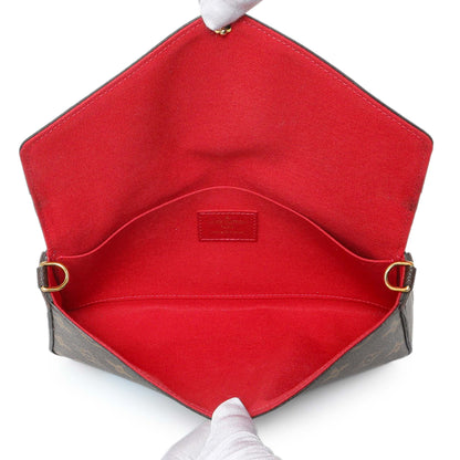 Exclusive Louis Vuitton Monogram My LV World Tour Pochette Felicie Chain Wallet — Detail View