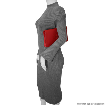 Exclusive Saint Laurent Red Calfskin Monogram Belle de Jour Clutch — Alternate View 7