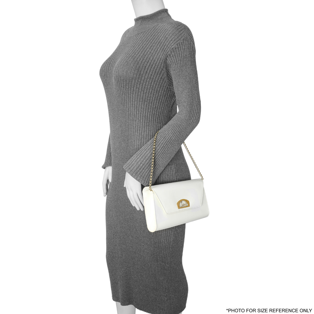 Exclusive Christian Louboutin White Patent Vero Dodat Clutch — Alternate View 11