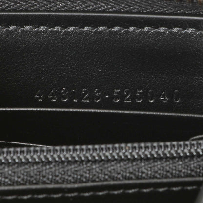 Exclusive Gucci Black Calfskin Matelasse GG Marmont Zip Around Wallet — Lifestyle View