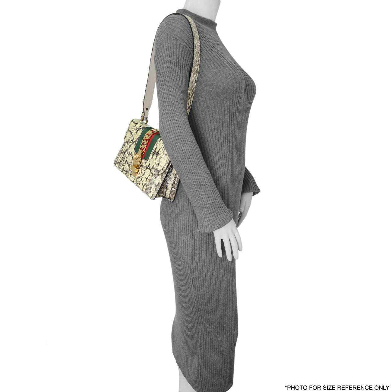 Exclusive Gucci Snakeskin Small Sylvie Shoulder Bag — Alternate View 11