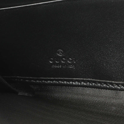 Exclusive Gucci Black Calfskin Matelasse GG Marmont Zip Around Wallet — Detail View