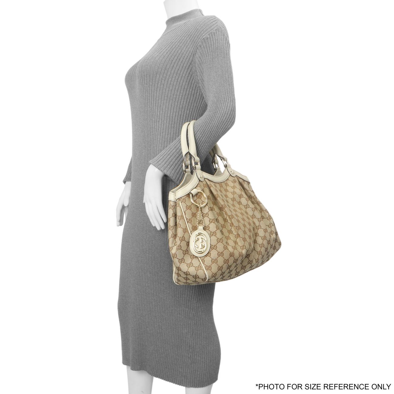 Exclusive Gucci Ivory Monogram Medium Sukey Tote — Alternate View 11
