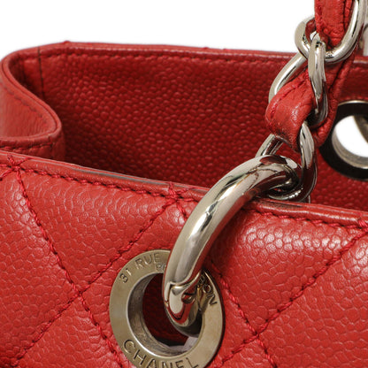 Exclusive Chanel Red Quilted Caviar Grand Shopping Tote GST — Alternate View 16