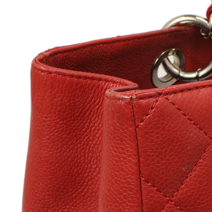 Exclusive Chanel Red Quilted Caviar Grand Shopping Tote GST — Alternate View 11