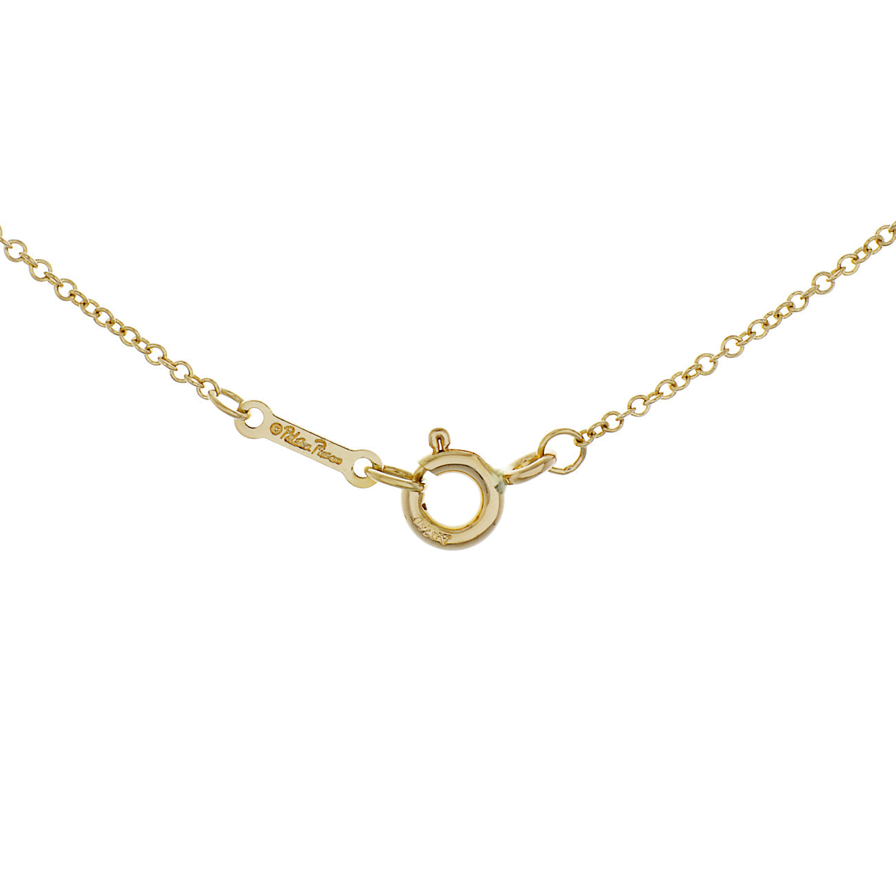 Exclusive Tiffany & Co. 18K Yellow Gold Paloma Picasso Loving Heart Pendant — Top View