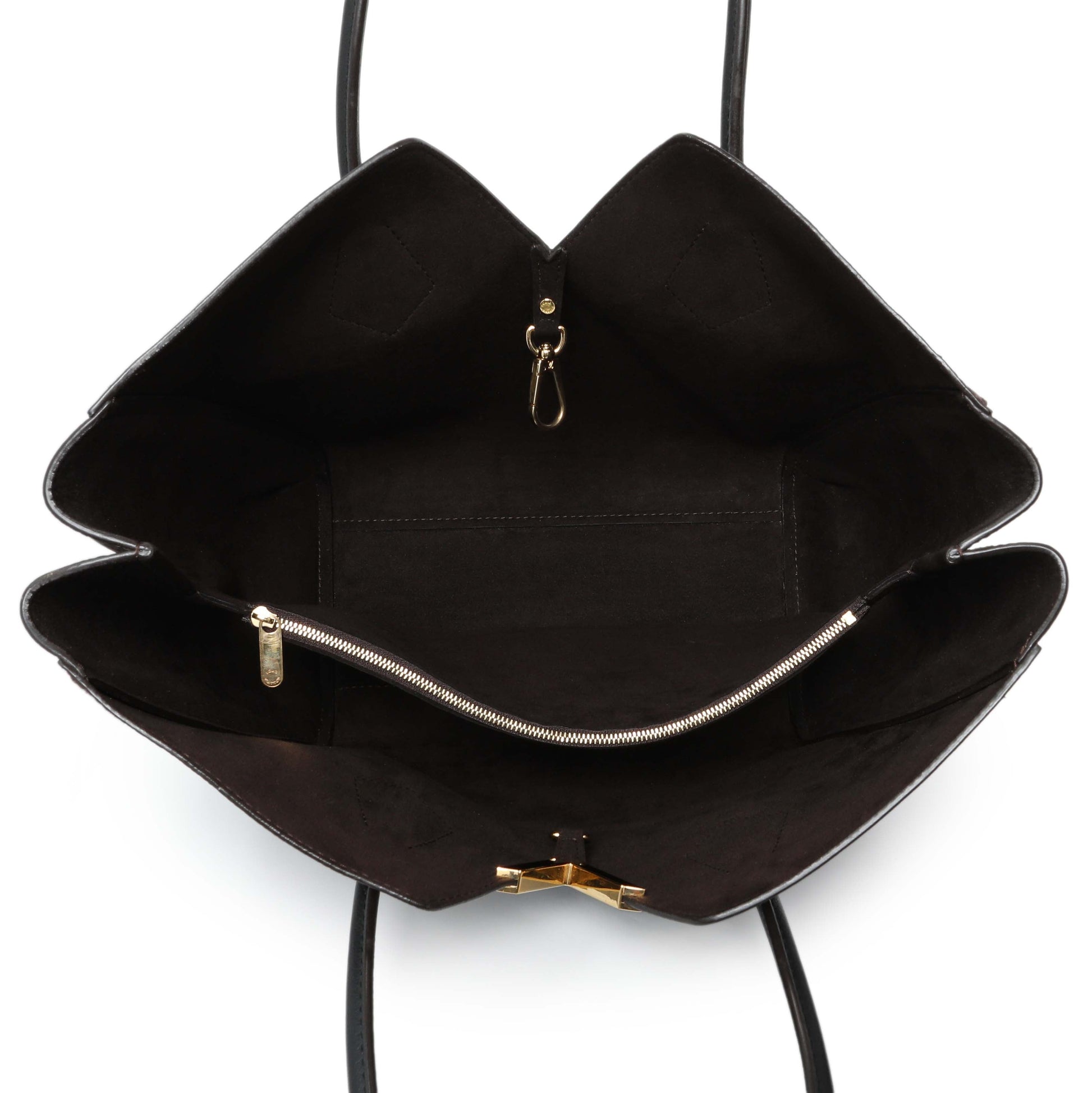 Exclusive Louis Vuitton Calfskin Monogram Kimono Tote Black — Top View