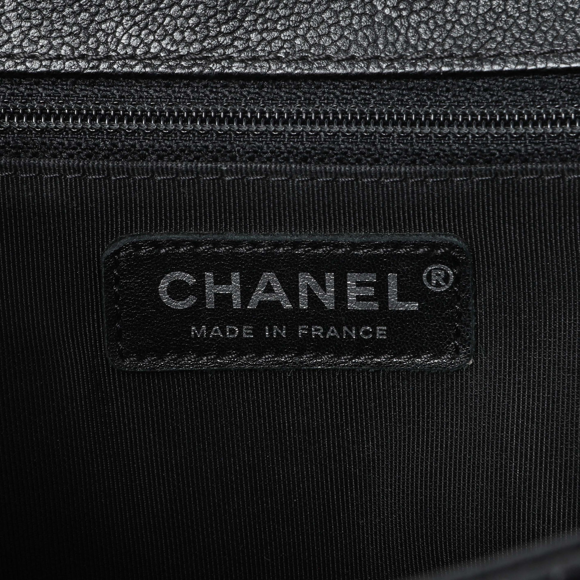 Exclusive Chanel Black Quilted Caviar New Medium Boy Bag — Alternate View 9