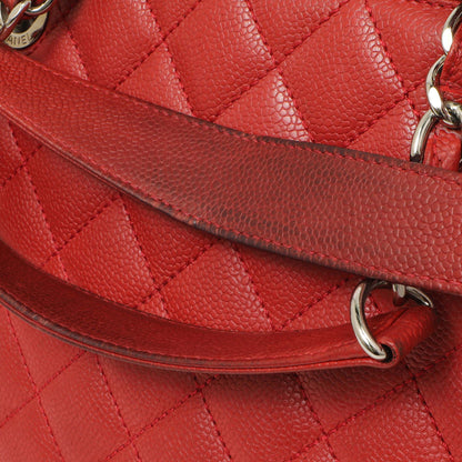 Exclusive Chanel Red Quilted Caviar Grand Shopping Tote GST — Alternate View 15