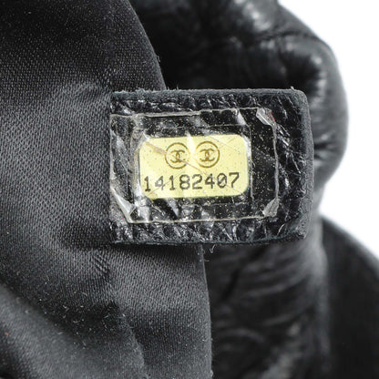 Exclusive Chanel Black Glazed Calfskin On The Road Bucket Bag — Lifestyle View