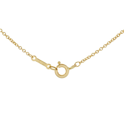 Exclusive Tiffany & Co. 18K Yellow Gold Paloma Picasso Graffiti X Pendant Necklace — Back View