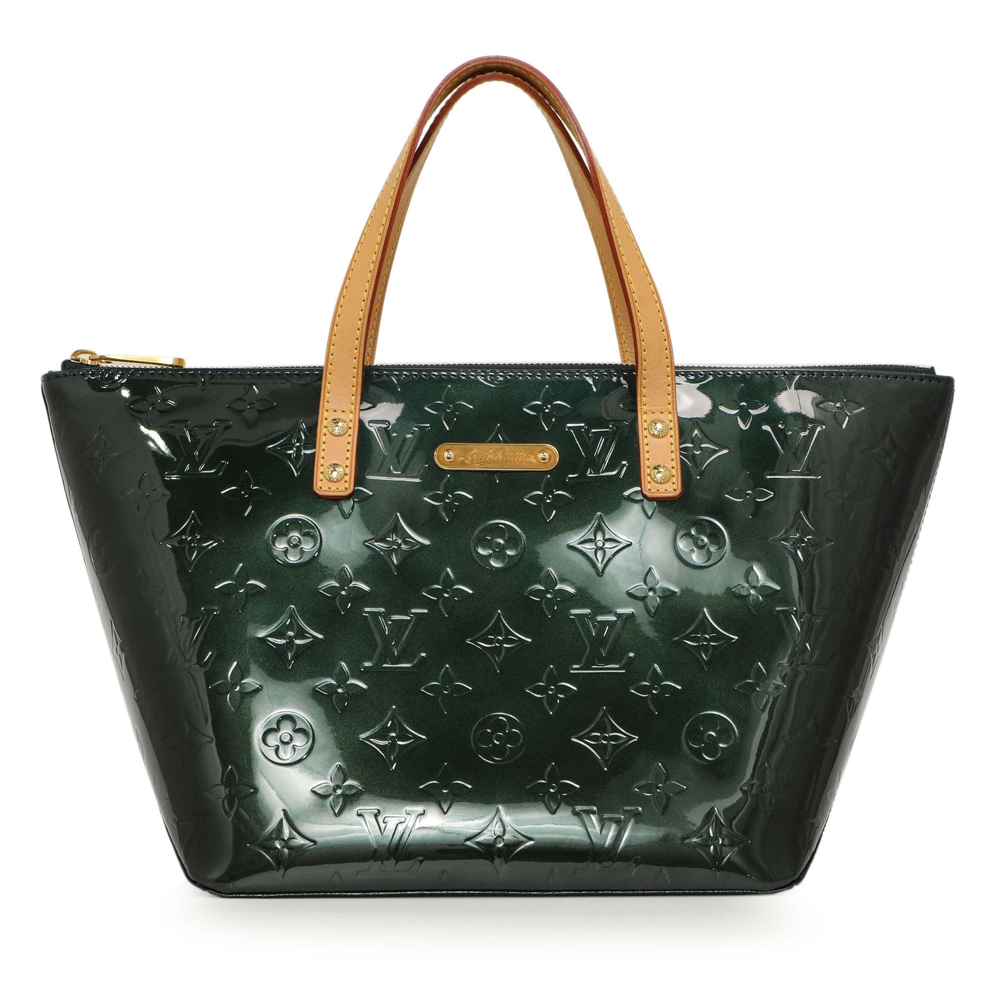 Exclusive Louis Vuitton Bleu Nuit Vernis Bellevue PM — Front View