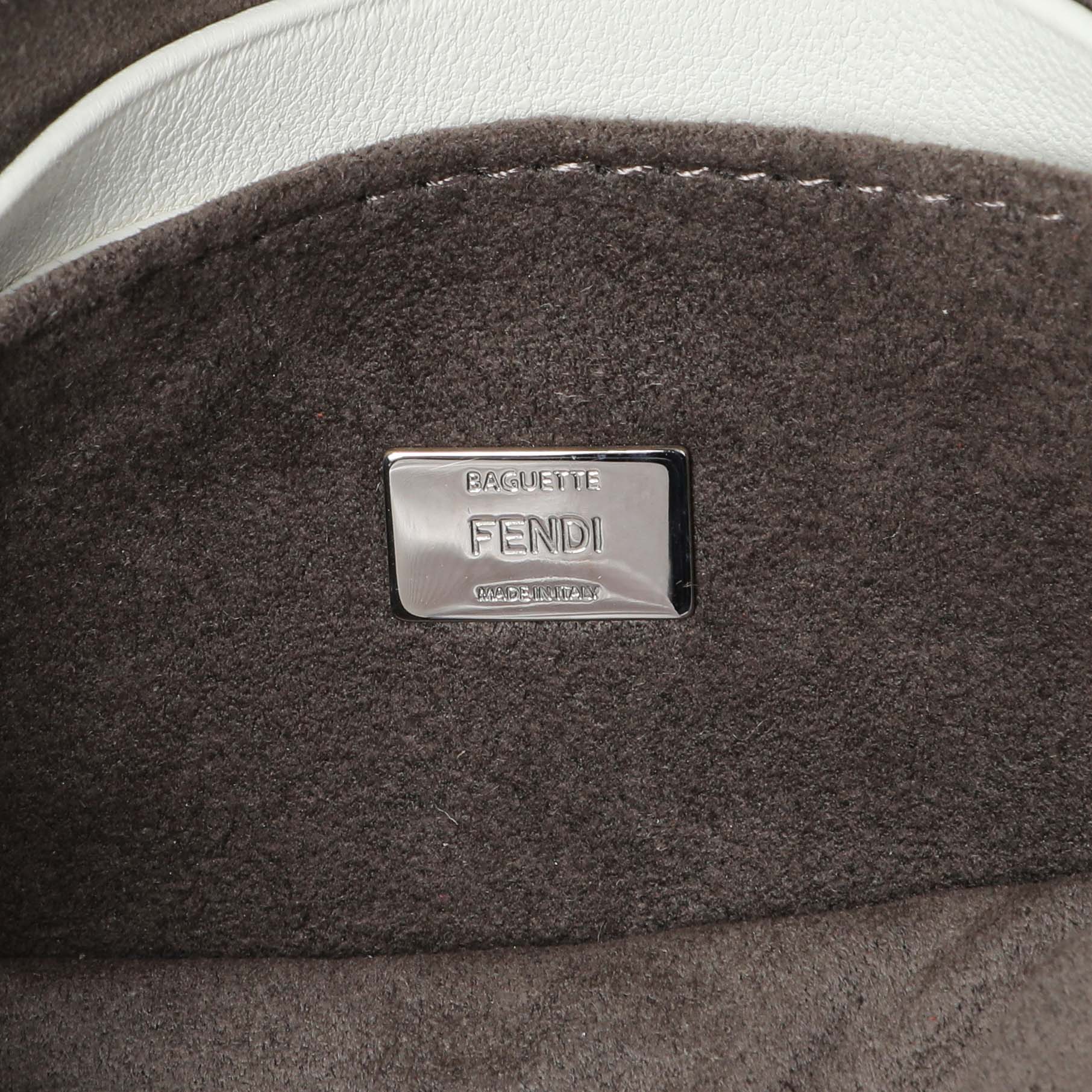 Exclusive Fendi Nappa Rabbit Fox Fur Micro Buggie Baguette — Detail View