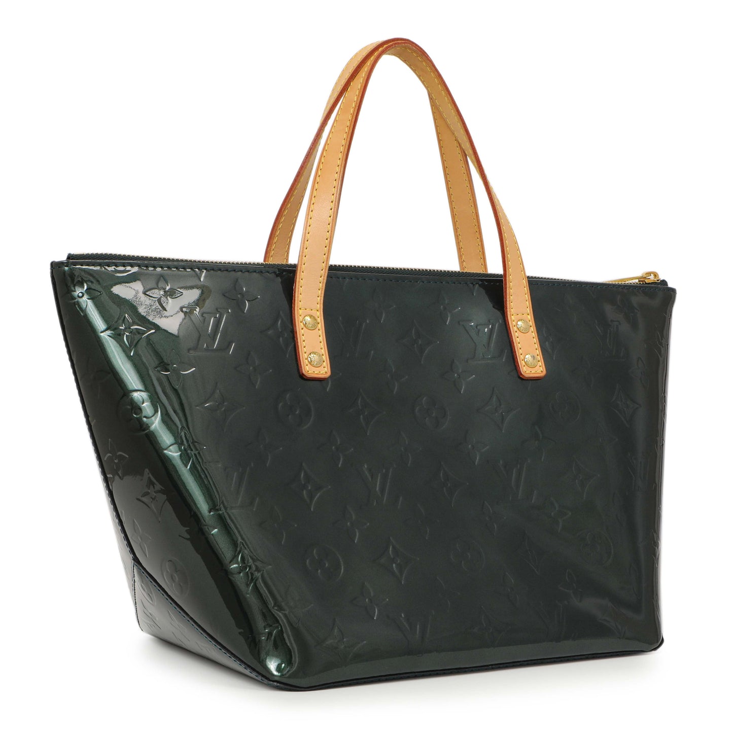Exclusive Louis Vuitton Bleu Nuit Vernis Bellevue PM — Side View