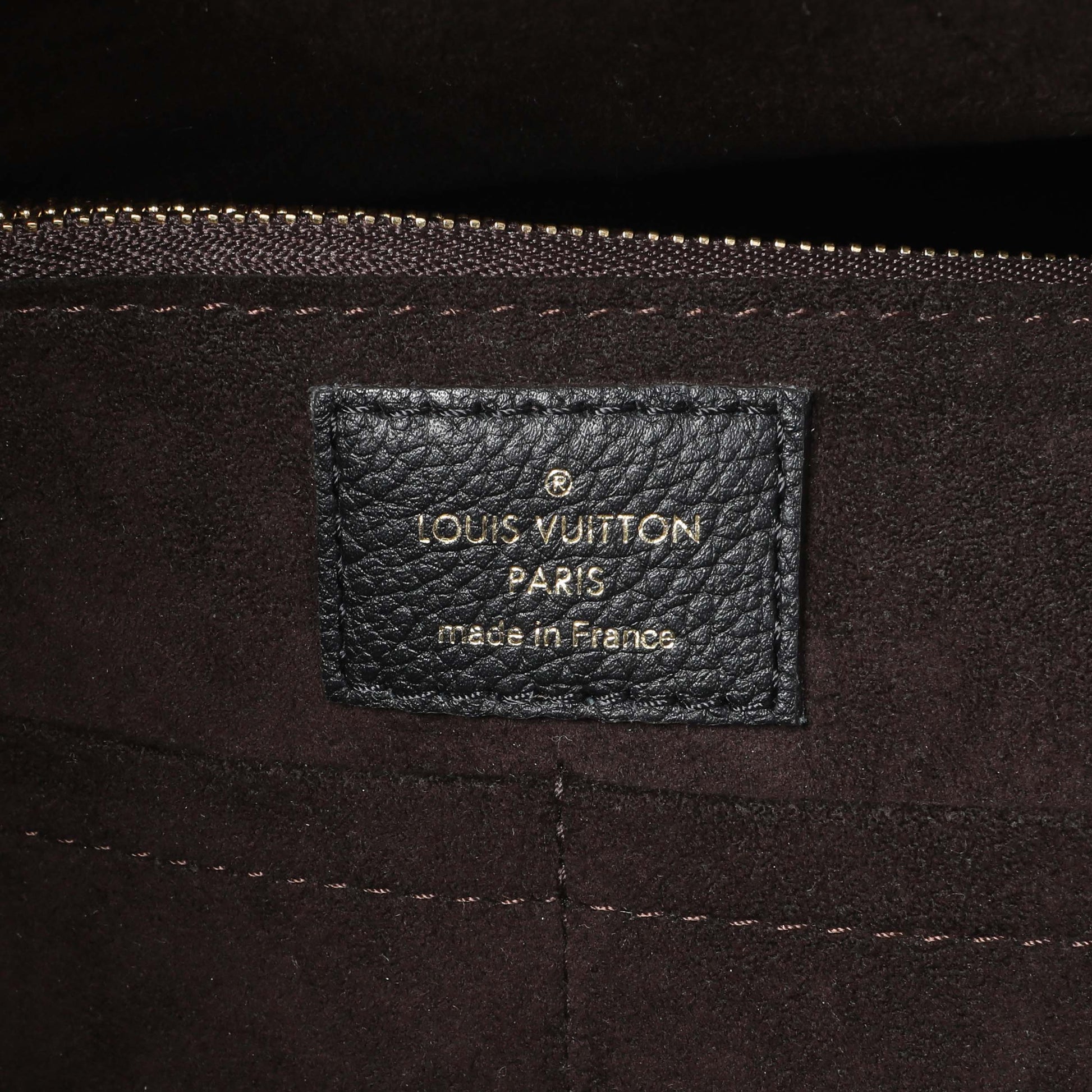 Exclusive Louis Vuitton Calfskin Monogram Kimono Tote Black — Detail View