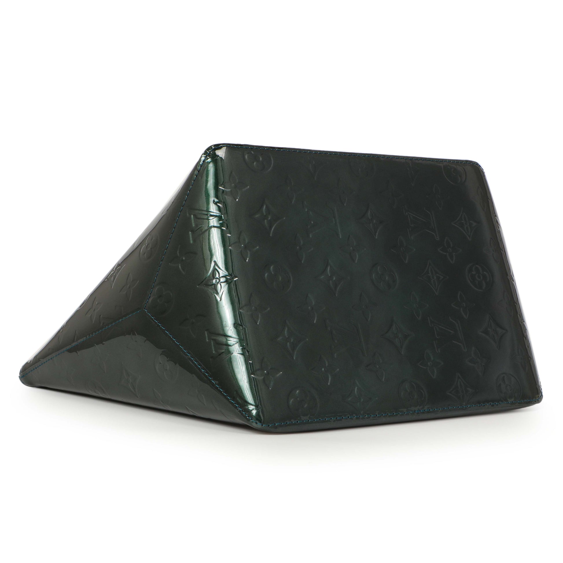 Exclusive Louis Vuitton Bleu Nuit Vernis Bellevue PM — Back View