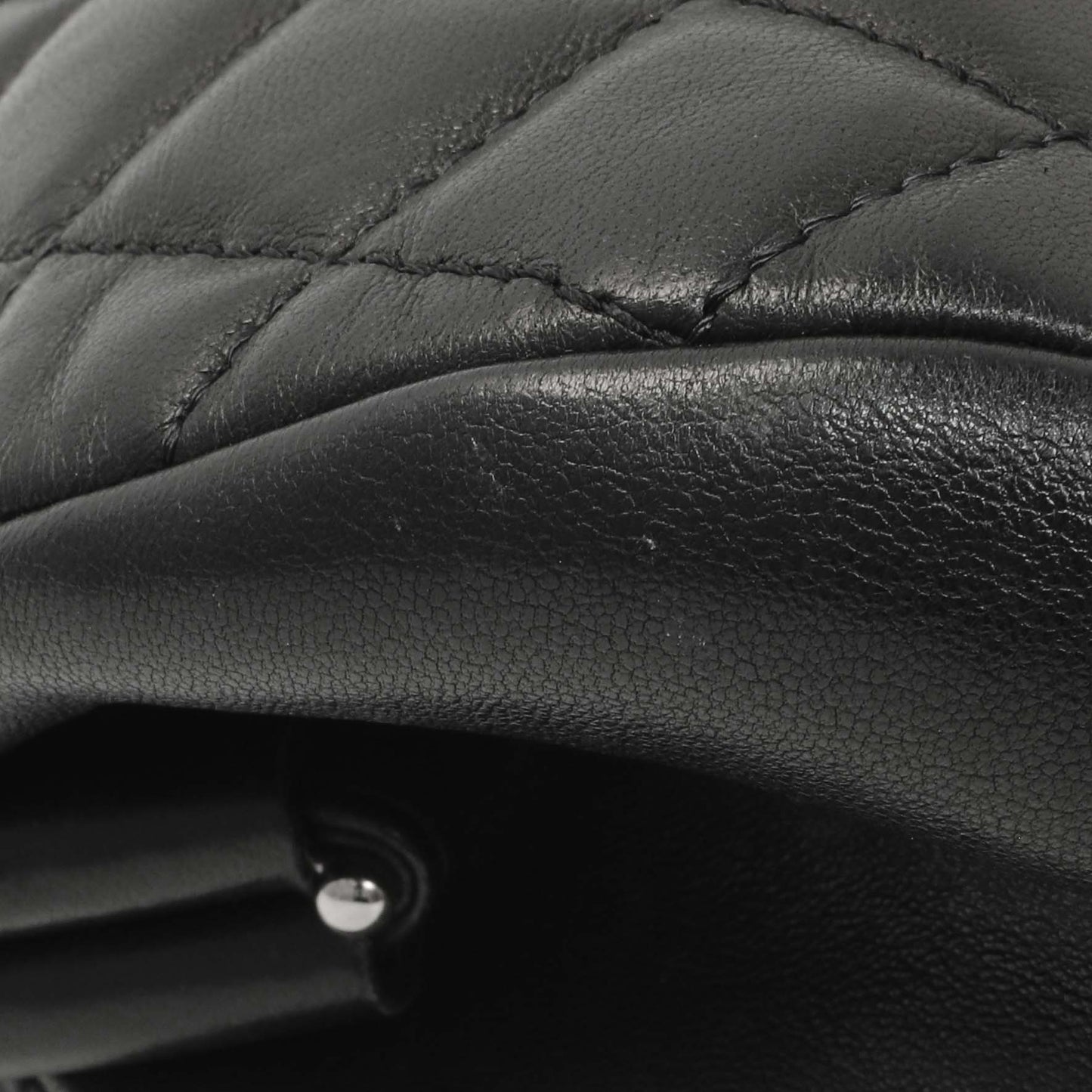 Exclusive Chanel Black Quilted Lambskin Timeless Clutch — Alternate View 7