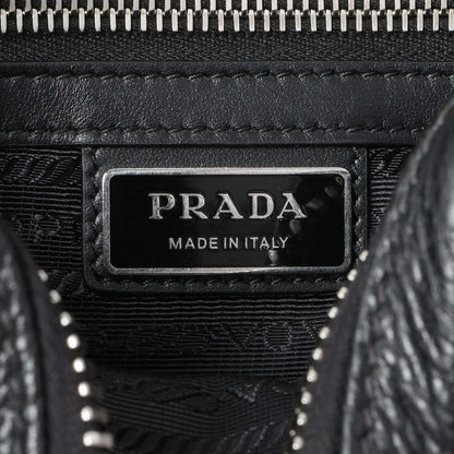 Exclusive Prada Vitello Daino Nero Shoulder Bag — Alternate View 9